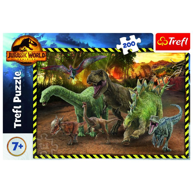 Trefl Puzzle Jurassic World Dinosauros 200 Peças