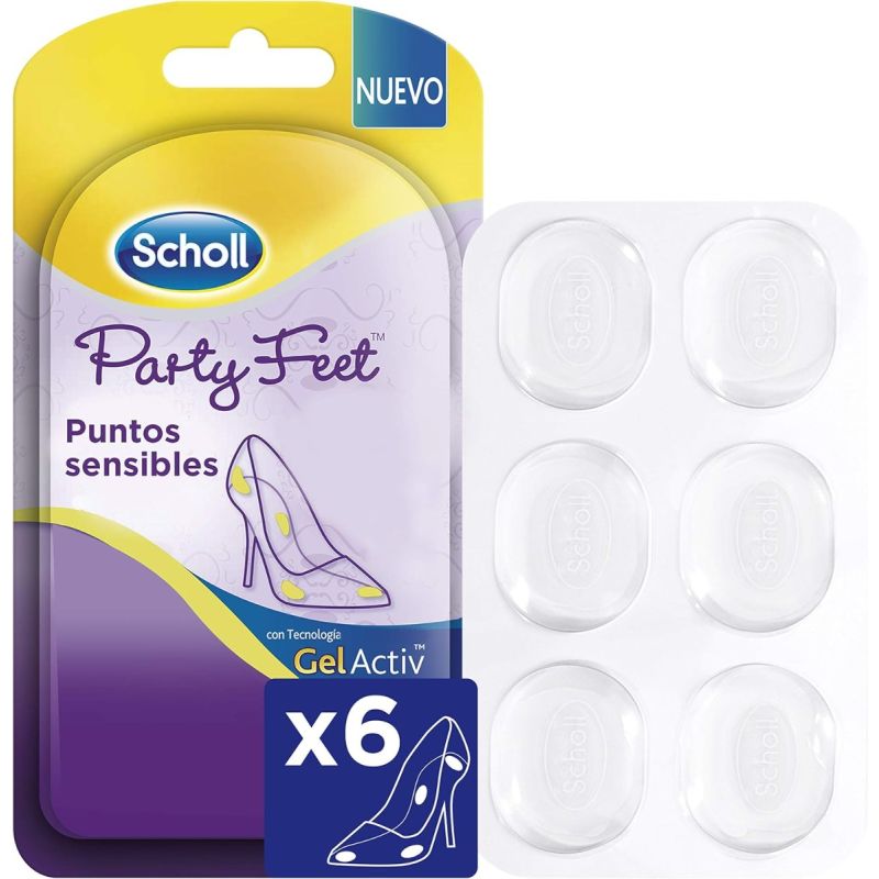 Scholl GelActiv Party Feet – Pontos Sensíveis X 6