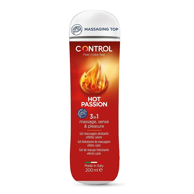 Control Hot Passion – Gel de Massagem e Lubrificante 200 ml