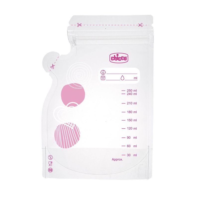 Chicco Sacos de Conservação de Leite Materno 30 unidades 250ml