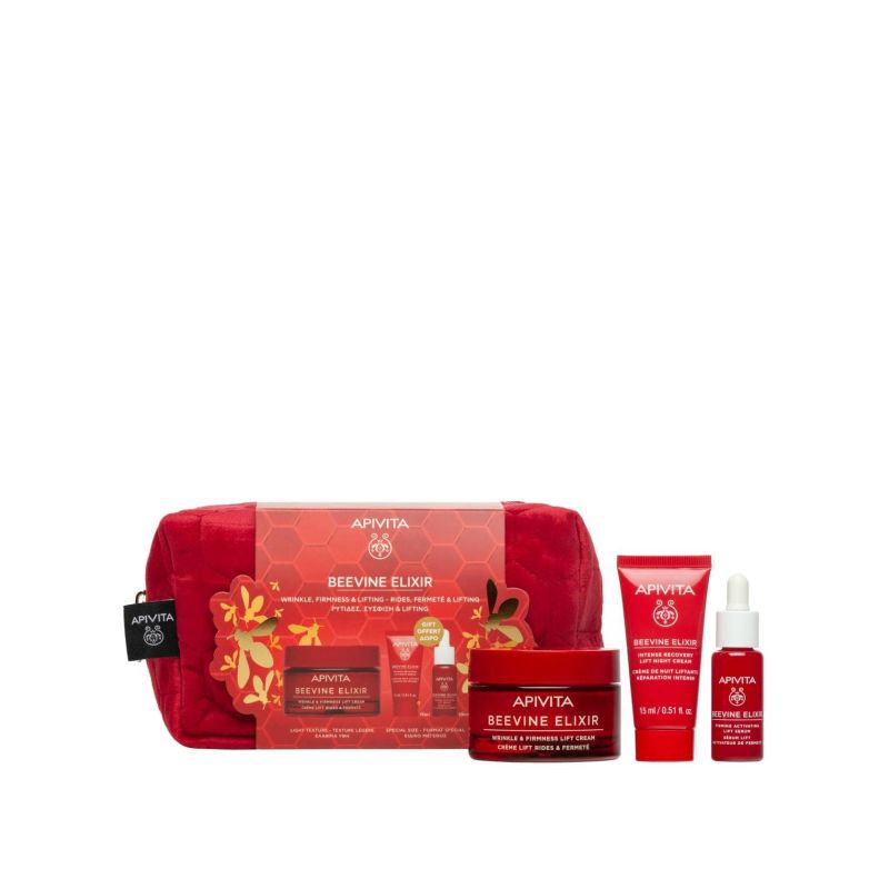 Apivita Beevine Elixir Coffret - Sérum 30ml + Creme de Dia 50ml + Creme de Noite 15ml