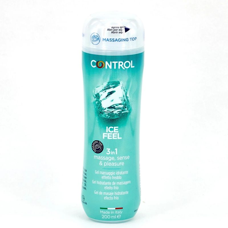 Control Ice Feel – Gel de Massagem e Lubrificante 200 ml