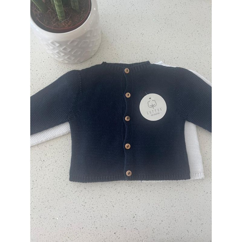 Casaco Charme Azul Marinho 6-12 M