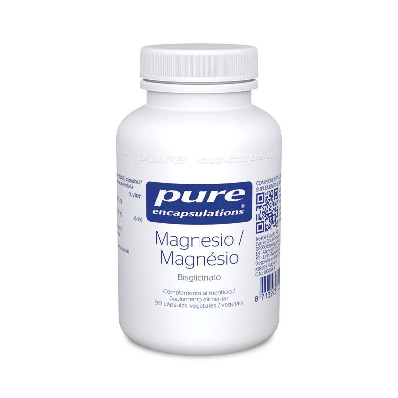 Pure Encapsulations Magnésio Bisglicinato – 90 cápsulas