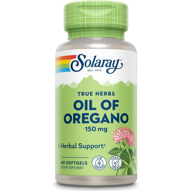 Solaray Óleo de Orégão 150 mg – 60 Cápsulas