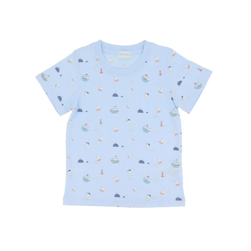 Conjunto T-Shirt e Calções Algodão Fishing Boat - 3-4 Anos