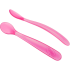 Chicco Colher de Silicone 6m+ Rosa 2 Unidades