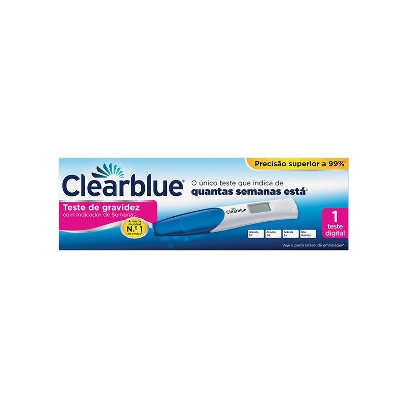 Clearblue Teste de Gravidez com Indicação de Semanas – 1 Unidade