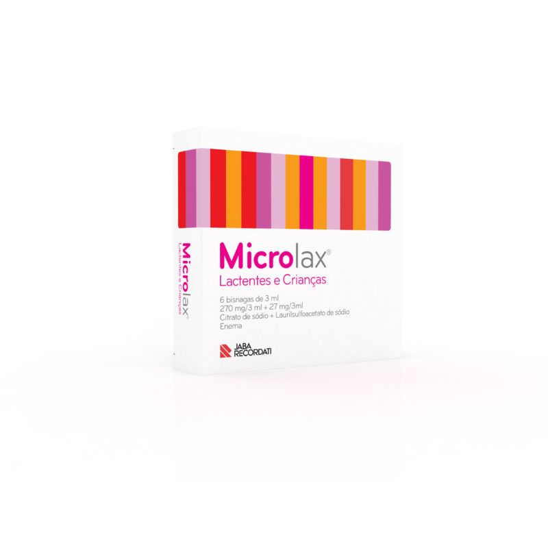 Microlax Lactentes e Crianças – 6 bisnasgas de 3 ml