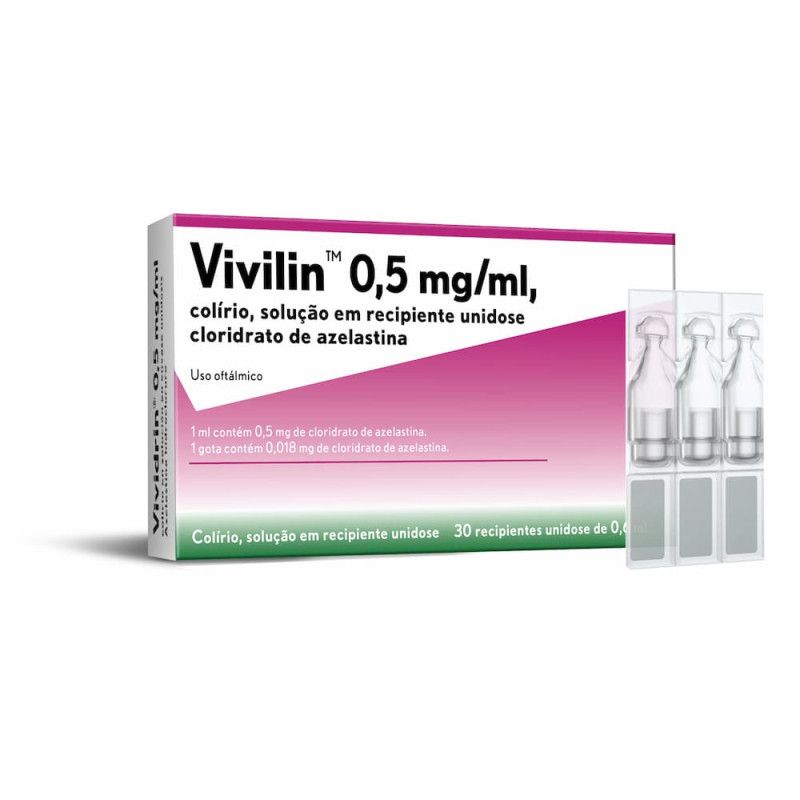 Vivilin 0,5mg/ml Cloridrato de Azelastina Colírio Unidoses – 30 unidades