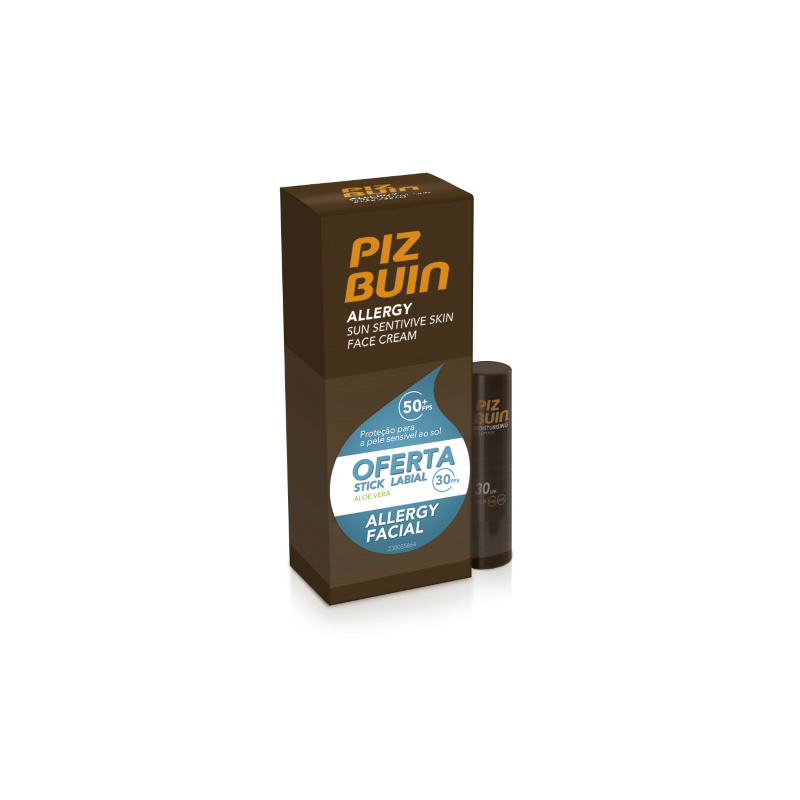 Piz Buin Allergy Face SPF50 – 50ml + Oferta Stick Labial SPF30