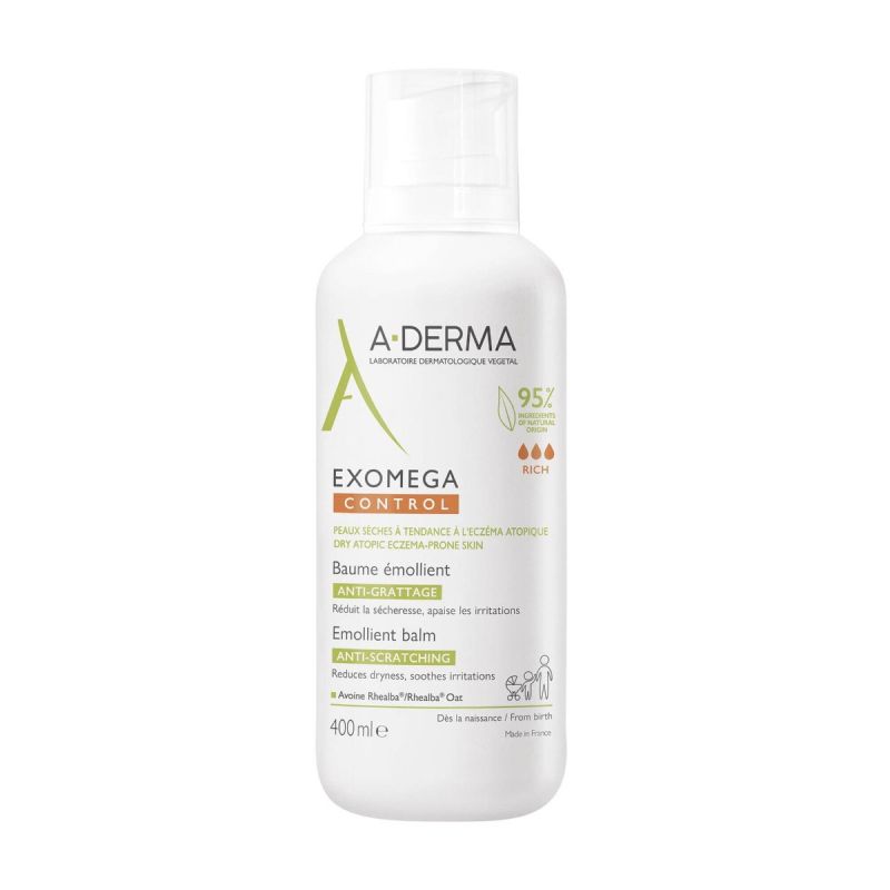 A-Derma Exomega Control Emollient Balm – Bálsamo Nutritivo Calmante 400ml