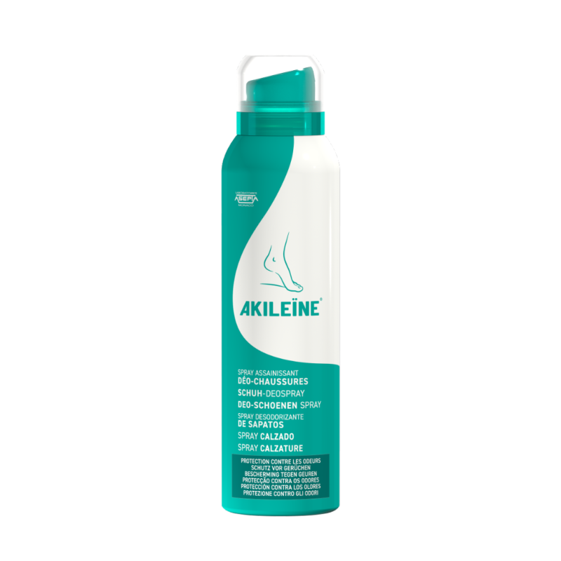 Akileïne Spray Desodorizante Sapatos Transpiração Forte – 150ml