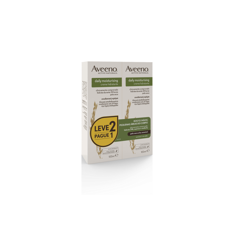Aveeno Daily Moisturising Creme Hidratante – Pack 2x100ml