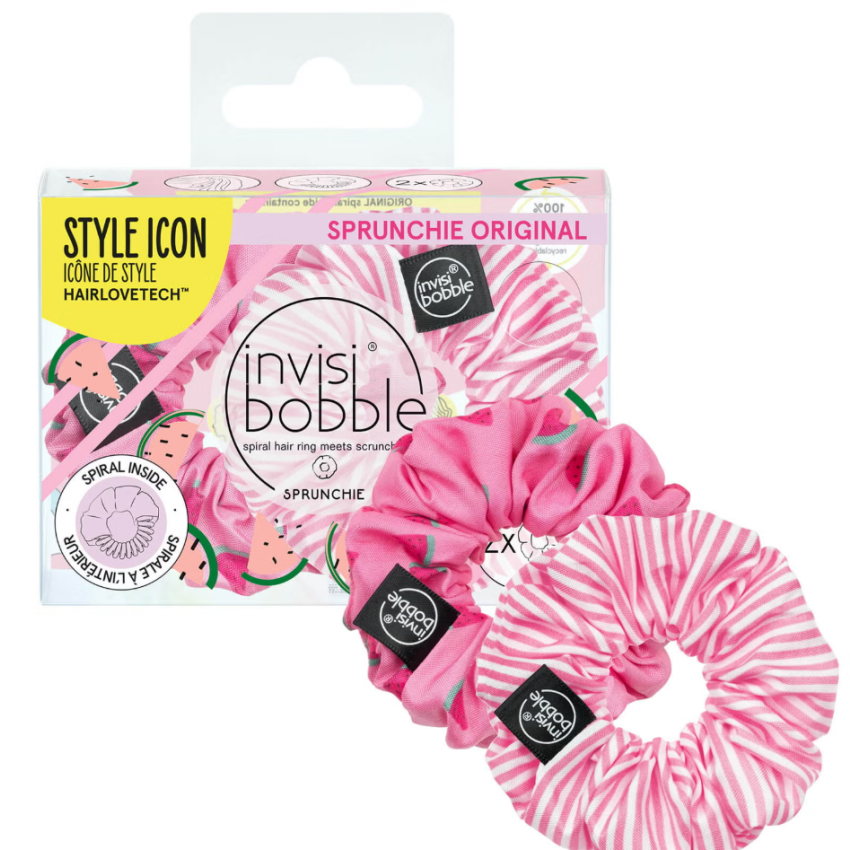 Invisibobble Sprunchie Fruit Fiesta One In a Melon Rosa 2 Unidades