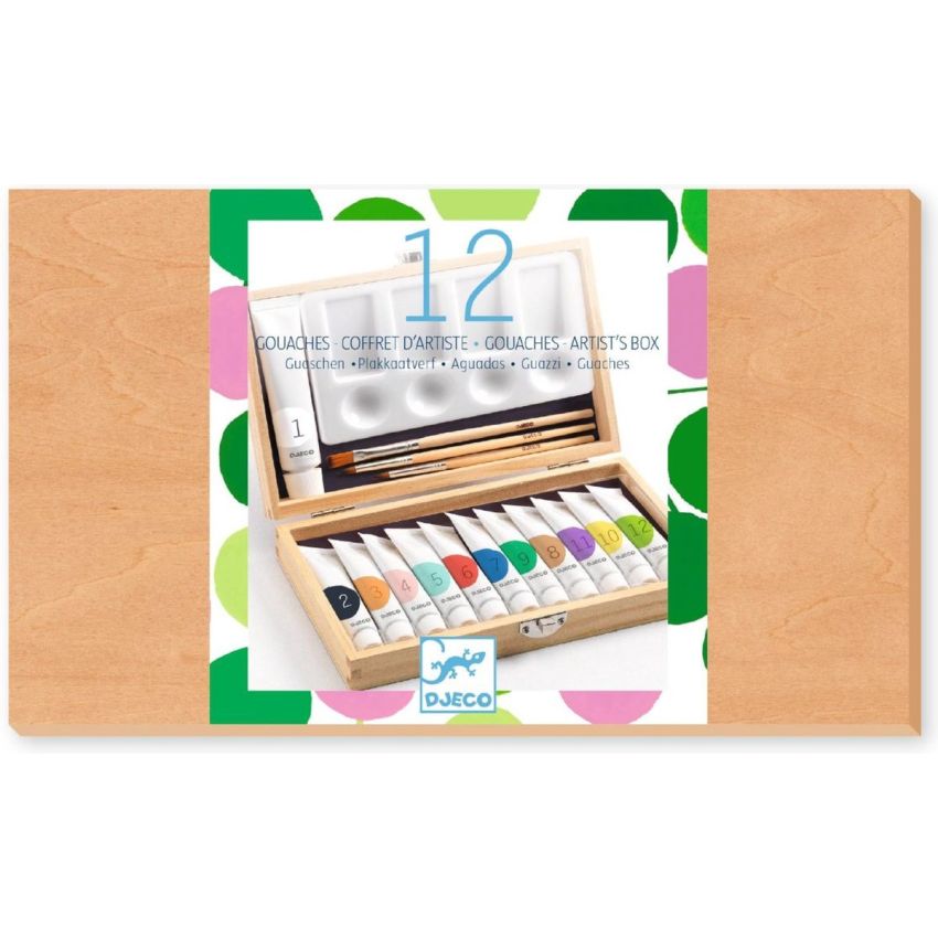 Djeco Caixa de Artista Gouache 12 Cores