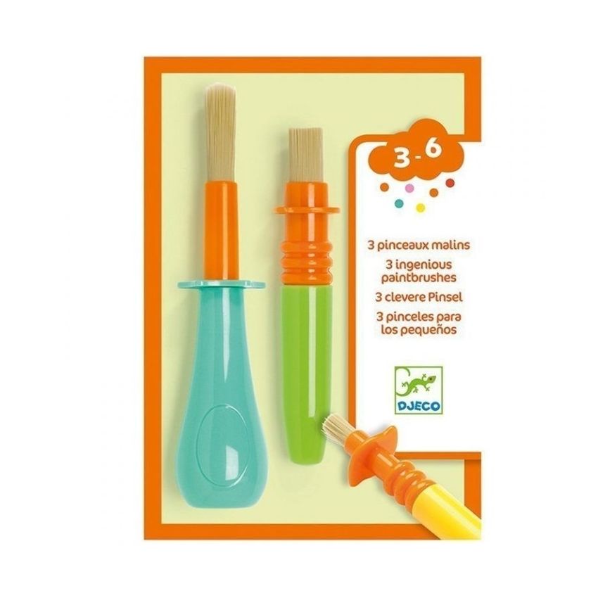 Djeco 3 Engenhosos Pincéis