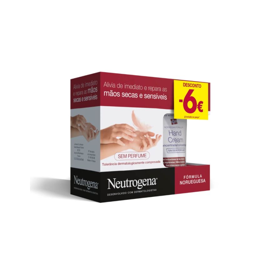 Neutrogena Creme de Mãos Peles Secas e Sensíveis – Duo 2x50ml