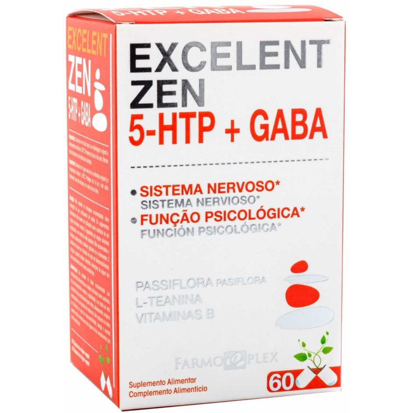 Excelent Zen 5-HTP + GABA – 60 cápsulas