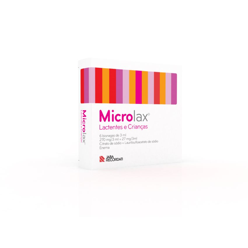 Microlax Lactentes e Crianças – 6 bisnasgas de 3 ml