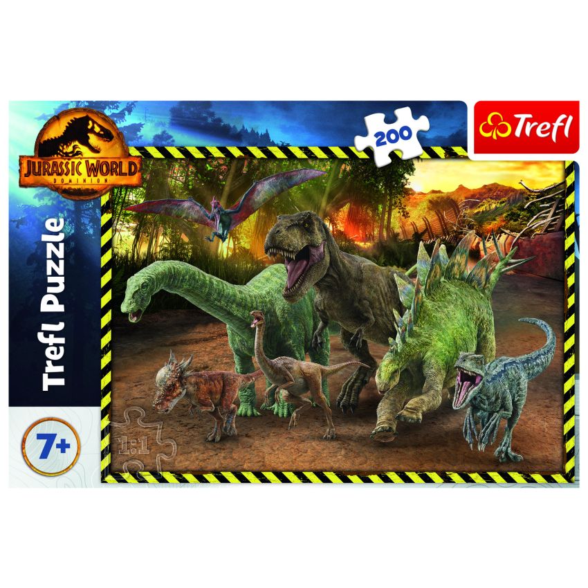 Trefl Puzzle Jurassic World Dinosauros 200 Peças