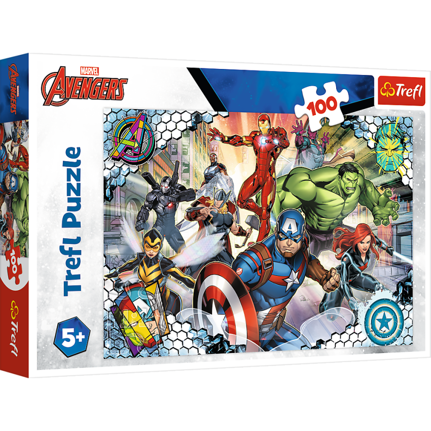 Trefl Puzzle Vingadores da Marvel 100 Peças