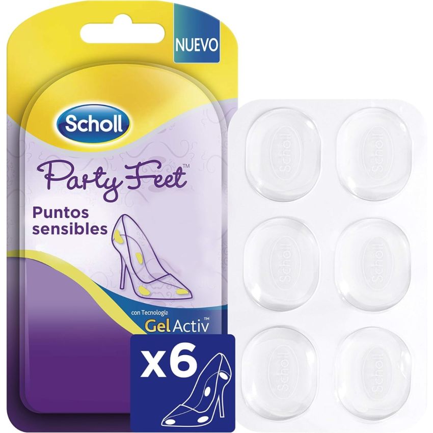 Scholl GelActiv Party Feet – Pontos Sensíveis X 6 