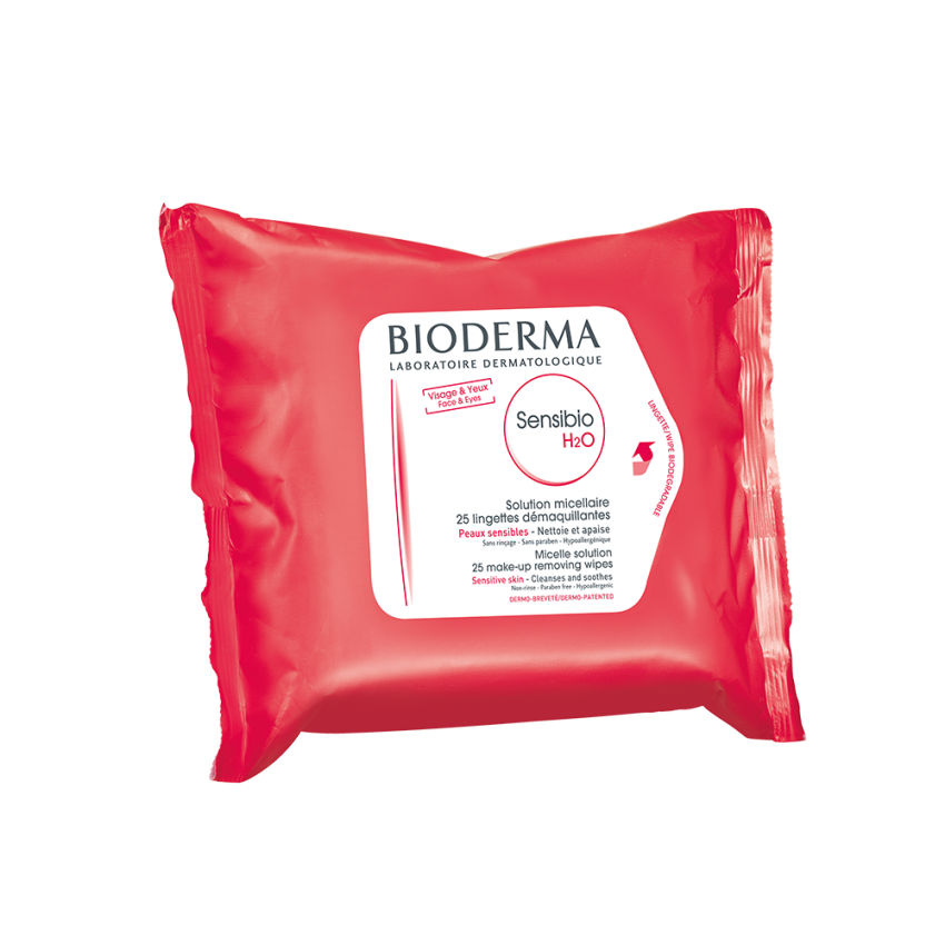 Bioderma Sensibio H2O Toalhetes Micelares – 25 unidades