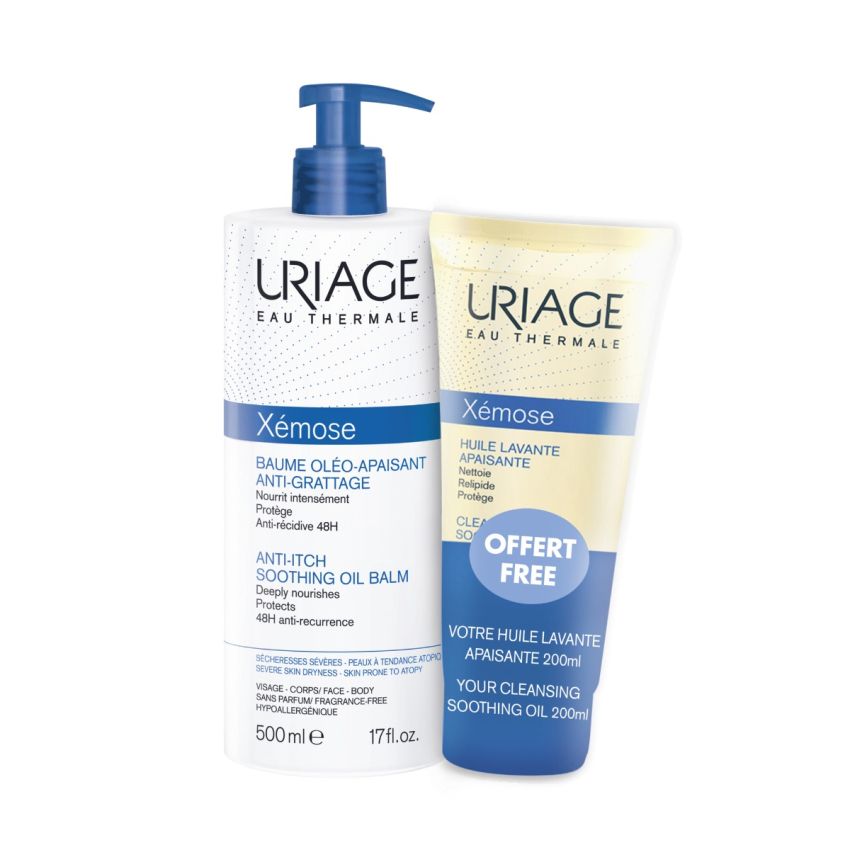 Uriage Xémose Bálsamo-Oleo Apaziguante 500 ml + Oferta Óleo de Limpeza 200 ml