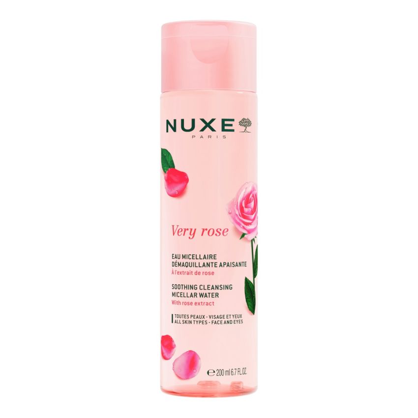 Nuxe Very Rose Água Micelar Desmaquilhante Calmante 3 em 1 200ml