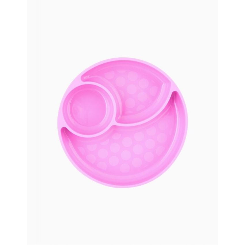 Chicco Take Eat Easy Prato Silicone Divisórias Rosa 12m+