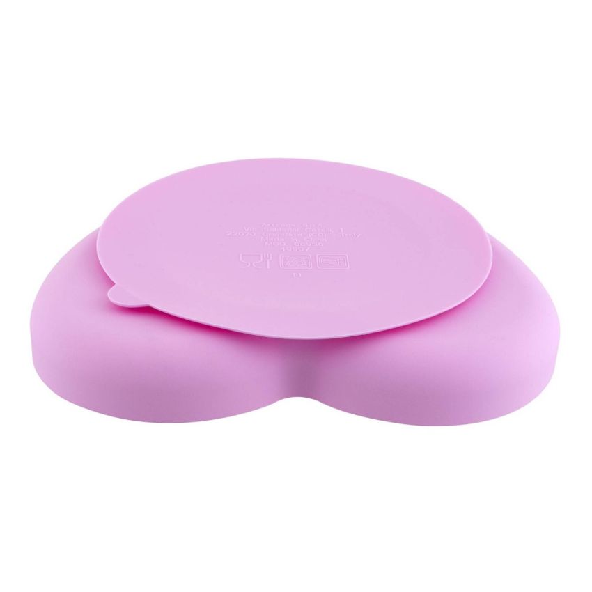 Chicco Take Eat Easy Prato Silicone Heart Rosa 9m+