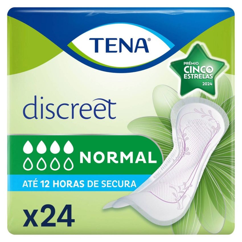  Tena Lady Discreet Pensos Normais 24 Unidades