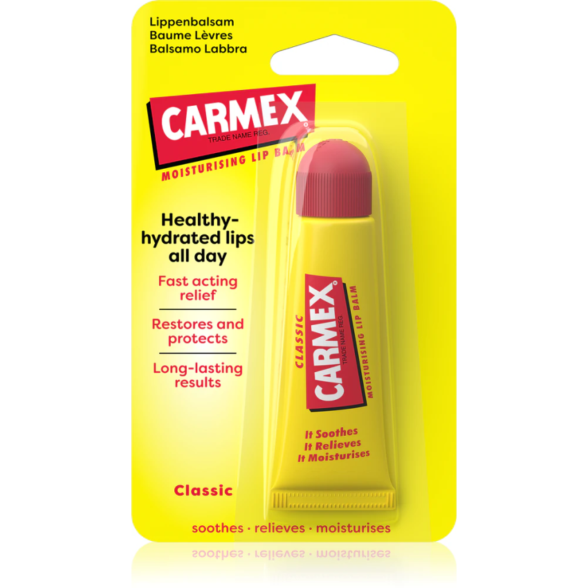 Carmex Classic Moisturising Lip Balm Bálsamo Labial Hidratante Reparador em Tubo 10 gr