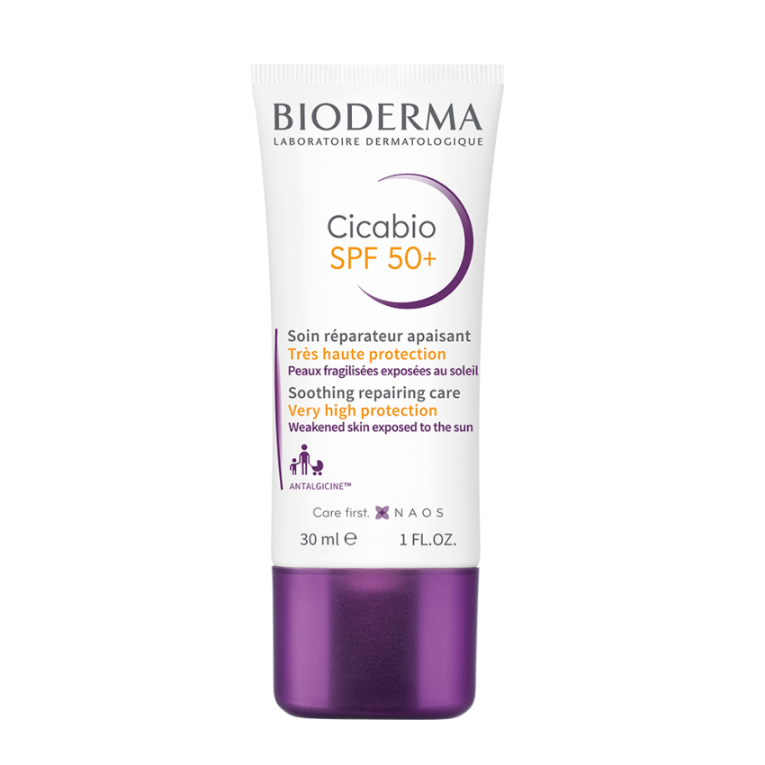 Bioderma Cicabio SPF 50+ – Creme Reparador com Proteção Solar 30ml