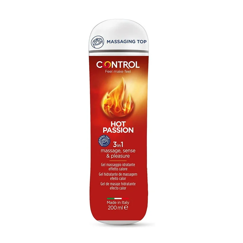 Control Hot Passion – Gel de Massagem e Lubrificante 200 ml