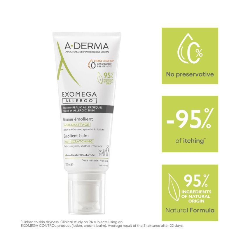 A-Derma Exomega Allergo Bálsamo Emoliente 200ml