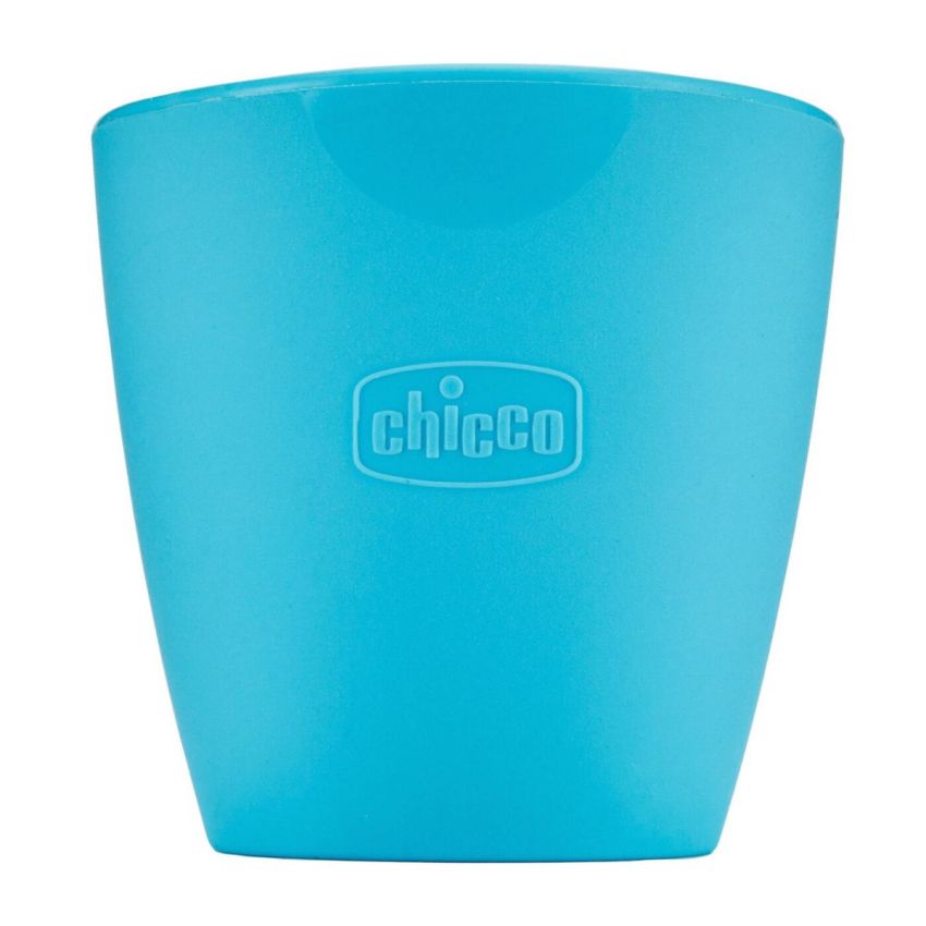 Chicco Mini Copo de Silicone Azul +6M