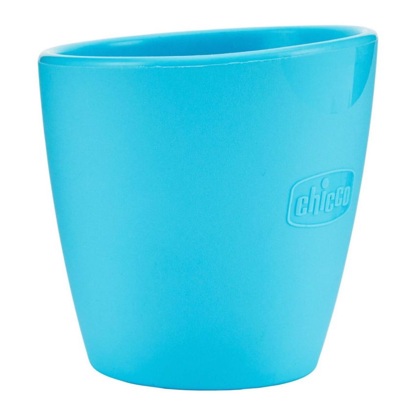 Chicco Mini Copo de Silicone Azul +6M