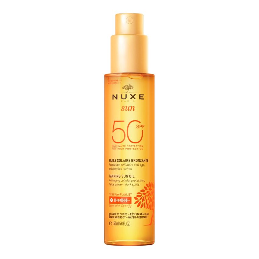 Protetor Solar Nuxe Sun Óleo Solar Bronzeador SPF50+ 150ml