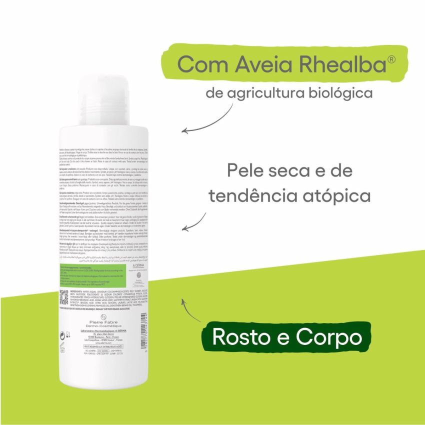 A-Derma Exomega Control Gel Espuma Emoliente 500ml