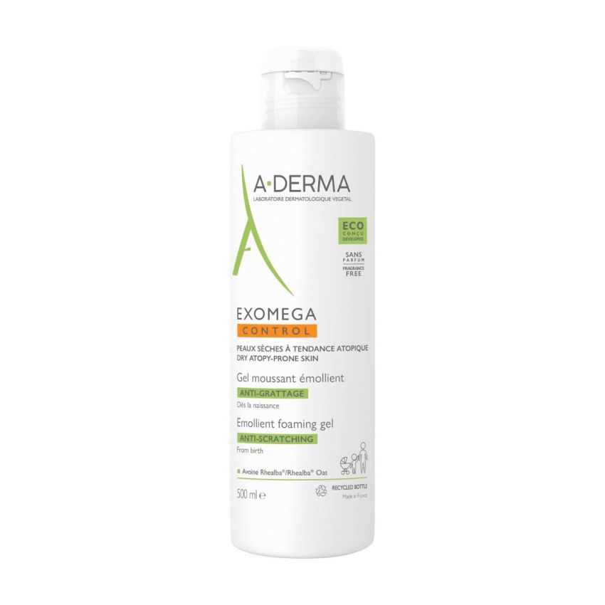 A-Derma Exomega Control Gel Espuma Emoliente 500ml