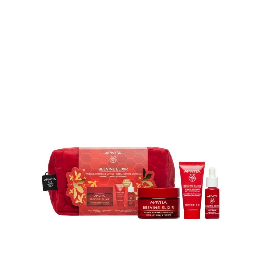 Apivita Beevine Elixir Coffret - Sérum 30ml + Creme de Dia 50ml + Creme de Noite 15ml