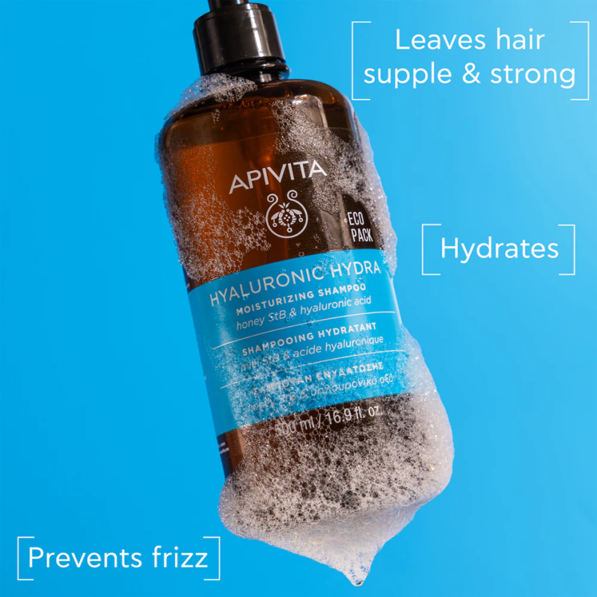  Apivita Hyaluronic Hydra Shampoo Hidratação – 500ml