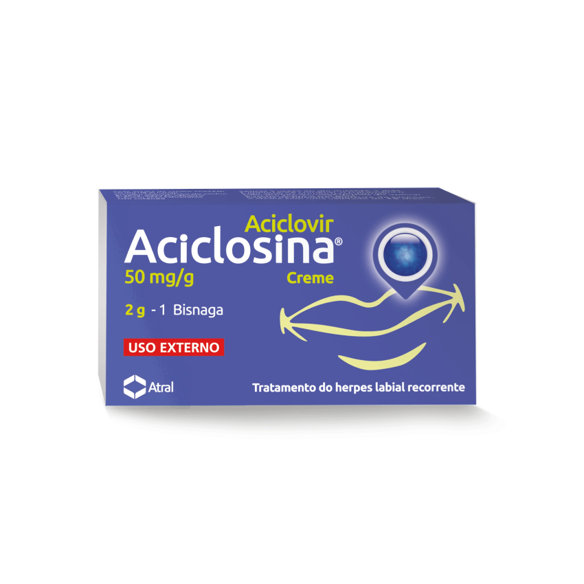 Aciclovir Aciclosina 50mg/g Creme – 2g