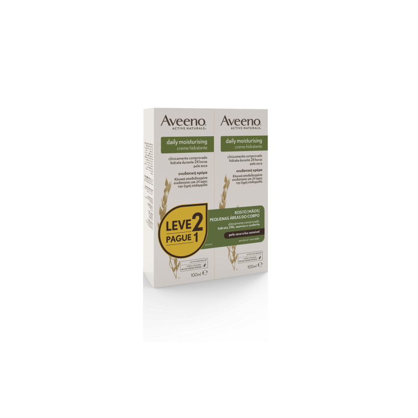 Aveeno Daily Moisturising Creme Hidratante – Pack 2x100ml