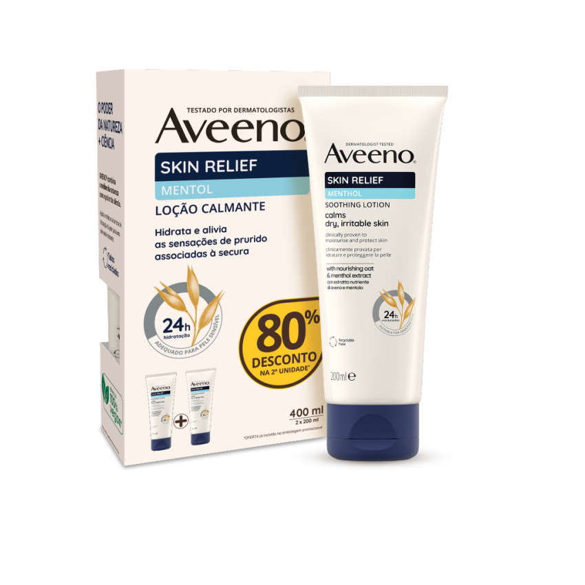 Aveeno Skin Relief Loção Hidratante Corporal – Pack 2x200ml