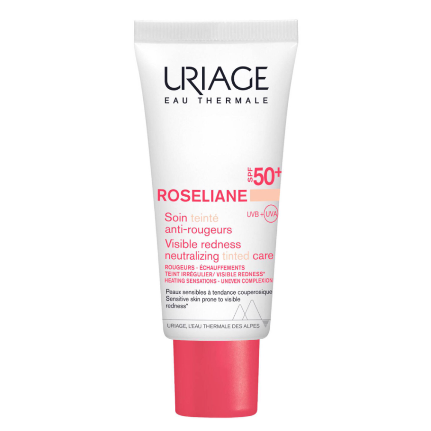 Uriage Roséliane CC Cream SPF50+ – Cuidado Correção e Proteção para Pele com Vermelhidão – 40ml