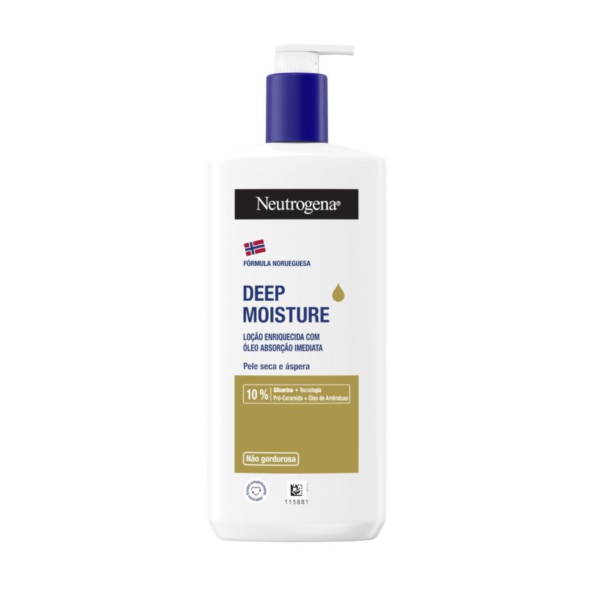  Neutrogena Deep Moisture Óleo em Loção Hidratação Profunda 400ml