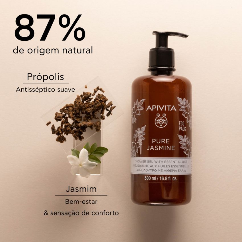 Apivita Pure Jasmin Shower Gel 500ml